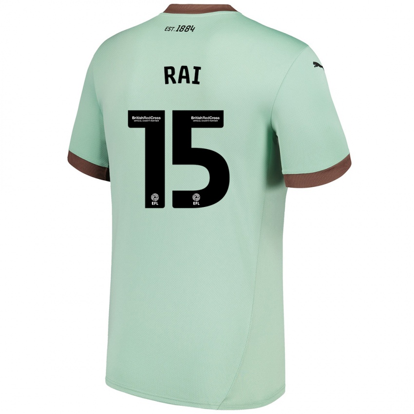 Niño Camiseta Kira Rai #15 Verde Pálido 2ª Equipación 2024/25 La Camisa Argentina