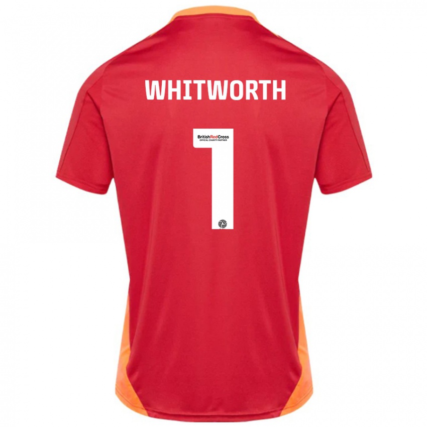 Niño Camiseta Joe Whitworth #1 Azul Blanquecino 2ª Equipación 2024/25 La Camisa Argentina