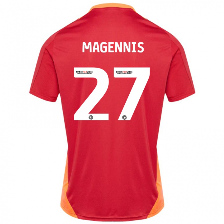 Niño Camiseta Josh Magennis #27 Azul Blanquecino 2ª Equipación 2024/25 La Camisa Argentina