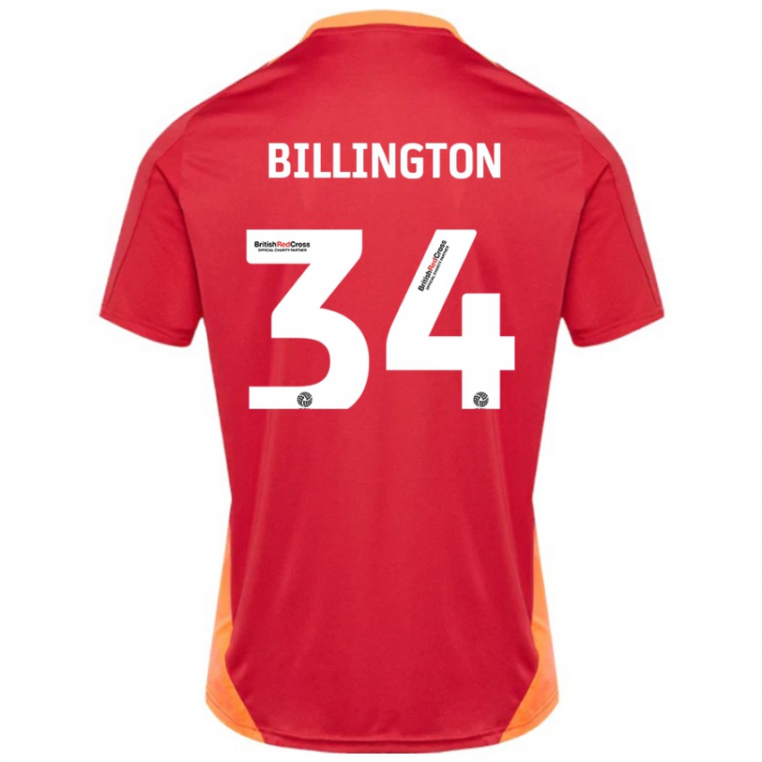 Niño Camiseta Gabe Billington #34 Azul Blanquecino 2ª Equipación 2024/25 La Camisa Argentina