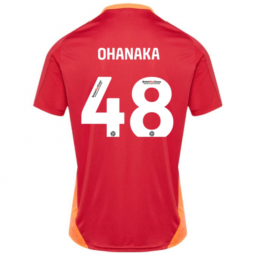 Niño Camiseta Santino Ohanaka #48 Azul Blanquecino 2ª Equipación 2024/25 La Camisa Argentina