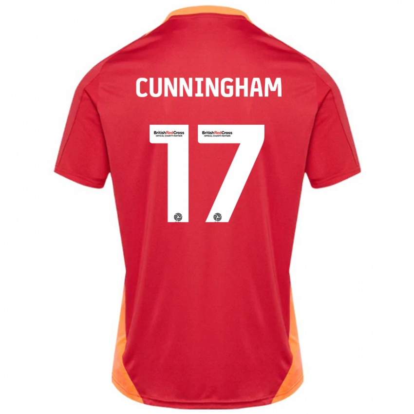 Niño Camiseta Zoe Cunningham #17 Azul Blanquecino 2ª Equipación 2024/25 La Camisa Argentina