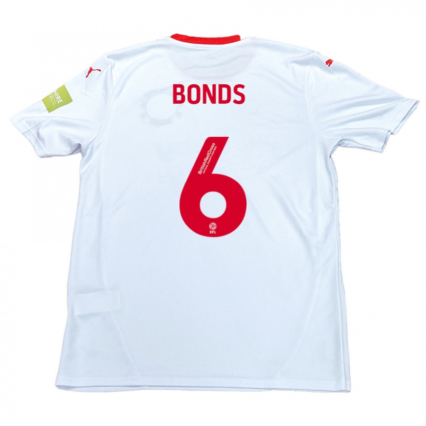 Niño Camiseta Elliot Bonds #6 Blanco 2ª Equipación 2024/25 La Camisa Argentina