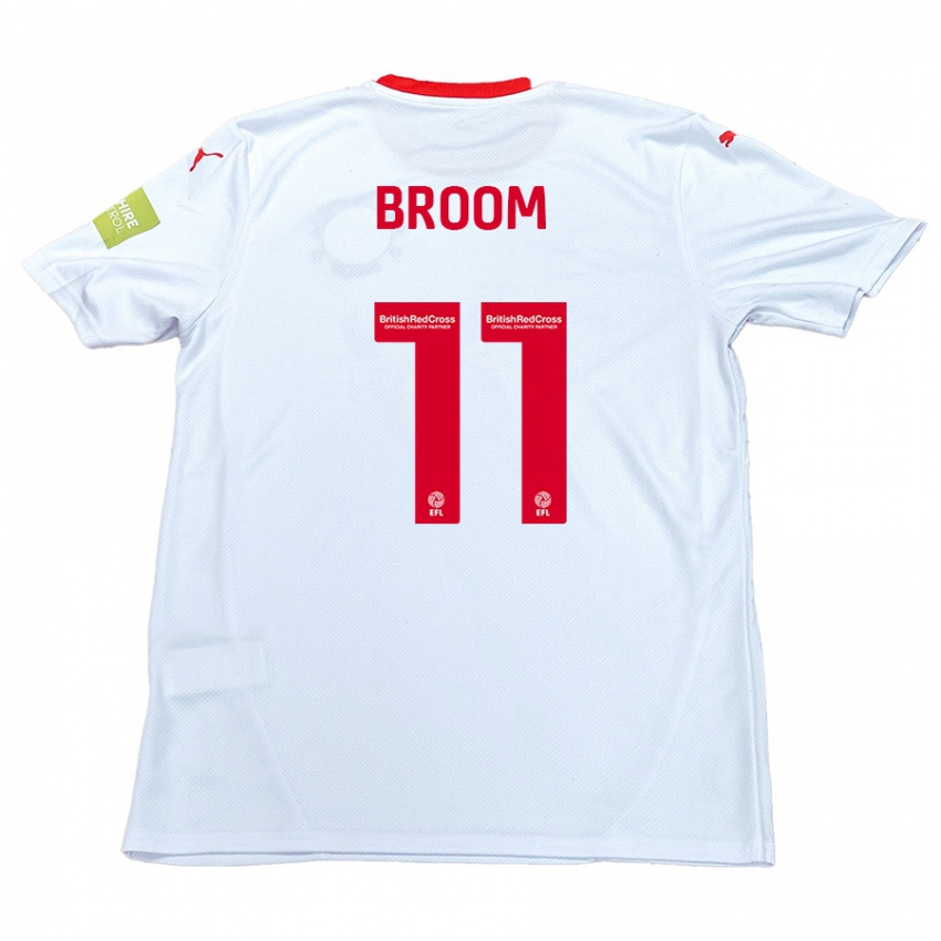 Niño Camiseta Ryan Broom #11 Blanco 2ª Equipación 2024/25 La Camisa Argentina