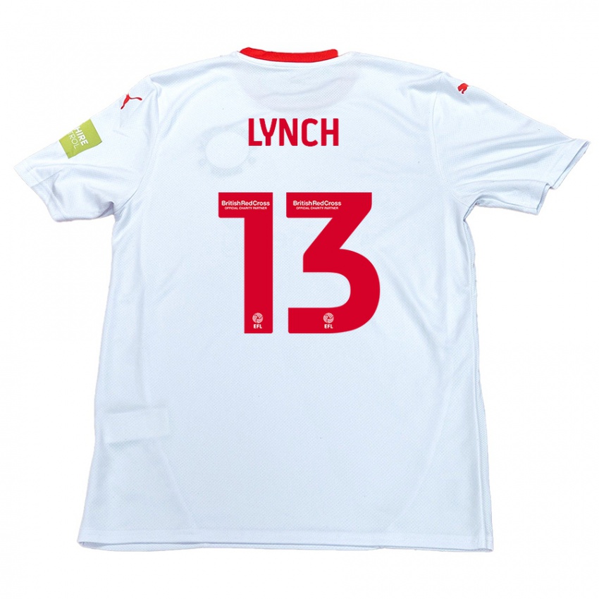 Niño Camiseta Jay Lynch #13 Blanco 2ª Equipación 2024/25 La Camisa Argentina