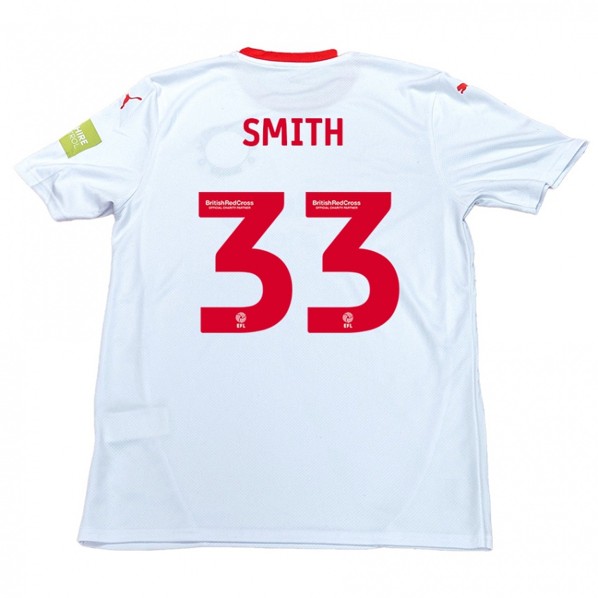 Niño Camiseta Pele Smith #33 Blanco 2ª Equipación 2024/25 La Camisa Argentina