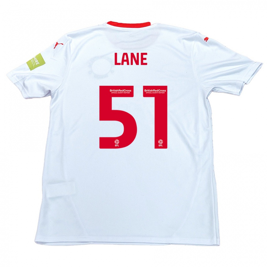 Niño Camiseta Mikey Lane #51 Blanco 2ª Equipación 2024/25 La Camisa Argentina