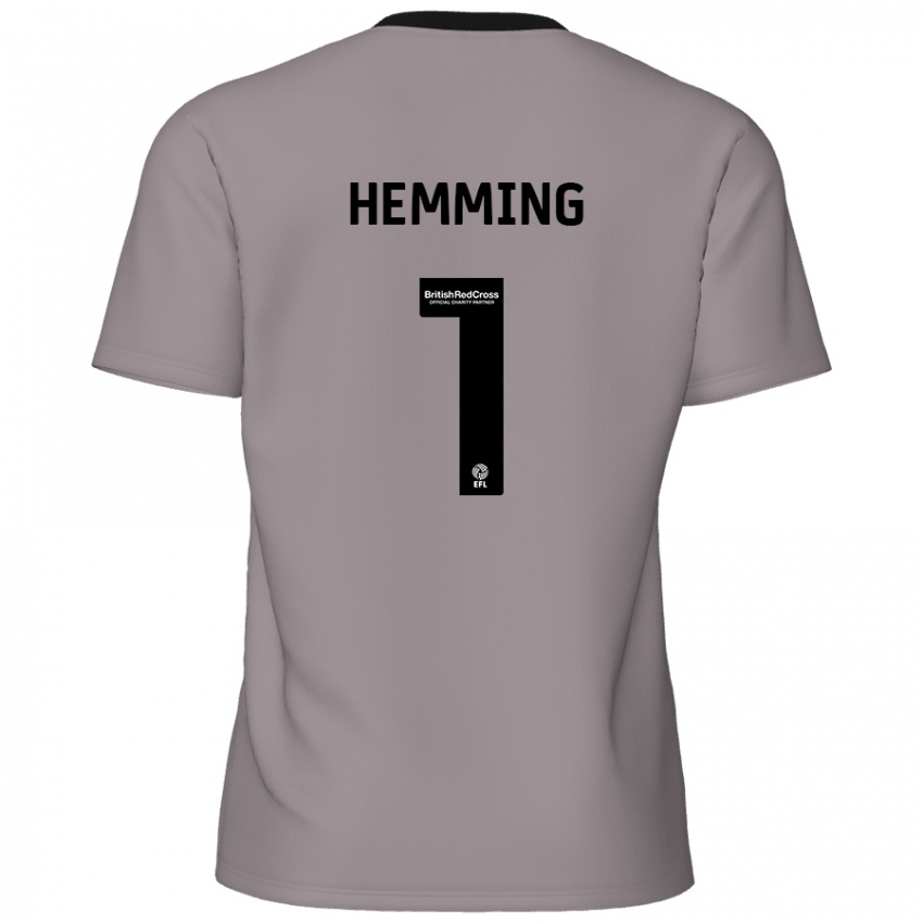 Niño Camiseta Zach Hemming #1 Gris 2ª Equipación 2024/25 La Camisa Argentina