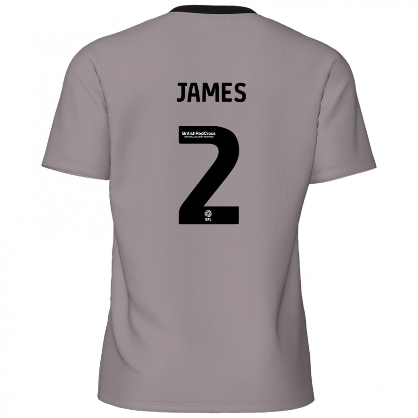 Niño Camiseta Tom James #2 Gris 2ª Equipación 2024/25 La Camisa Argentina