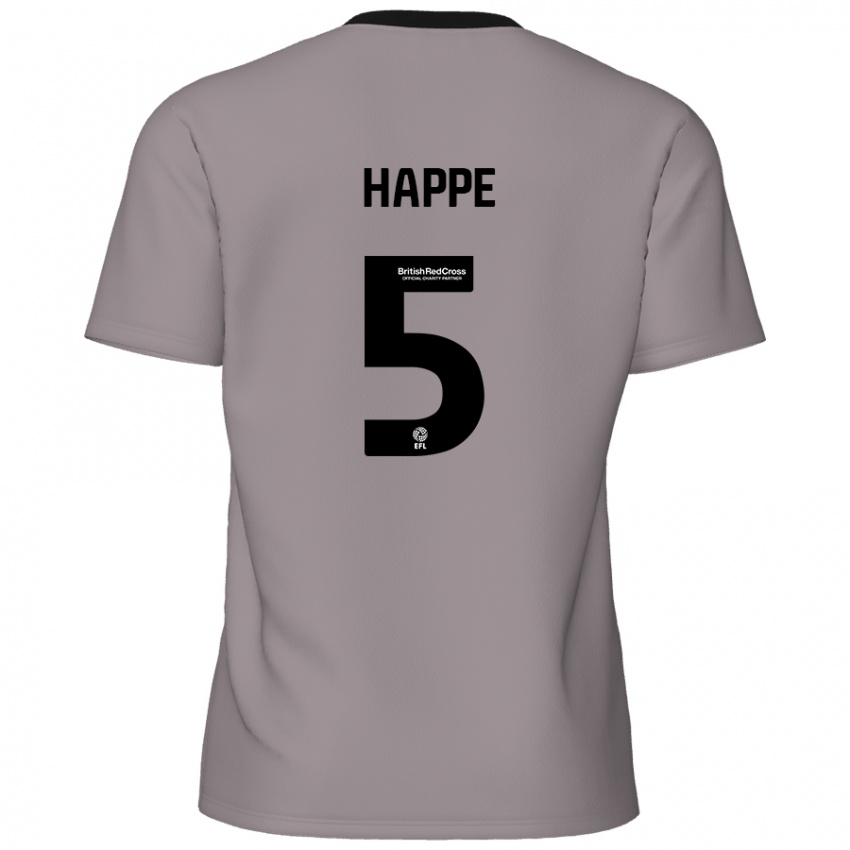 Niño Camiseta Dan Happe #5 Gris 2ª Equipación 2024/25 La Camisa Argentina