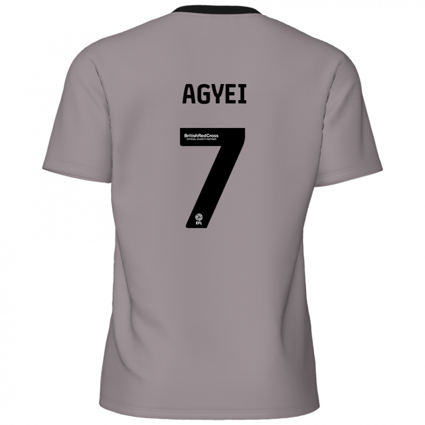 Niño Camiseta Dan Agyei #7 Gris 2ª Equipación 2024/25 La Camisa Argentina