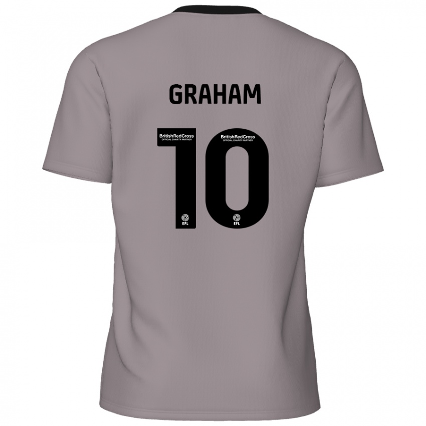 Niño Camiseta Jordan Graham #10 Gris 2ª Equipación 2024/25 La Camisa Argentina