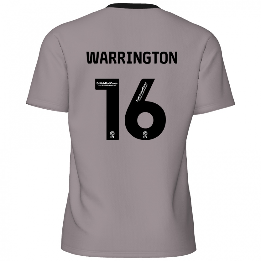 Niño Camiseta Lewis Warrington #16 Gris 2ª Equipación 2024/25 La Camisa Argentina