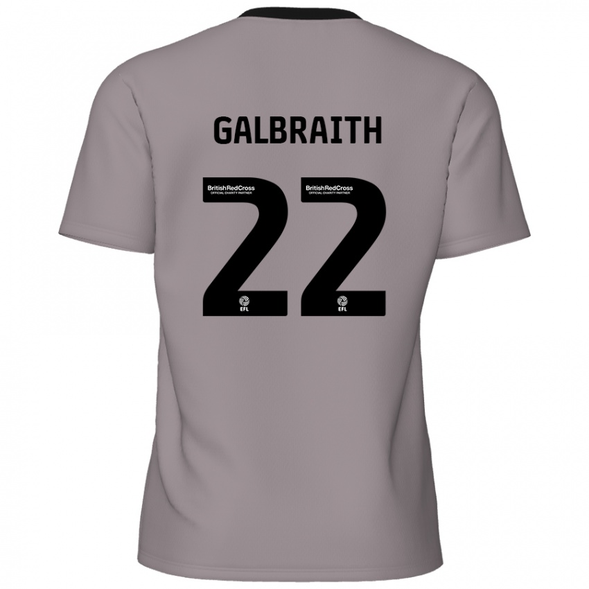 Niño Camiseta Ethan Galbraith #22 Gris 2ª Equipación 2024/25 La Camisa Argentina