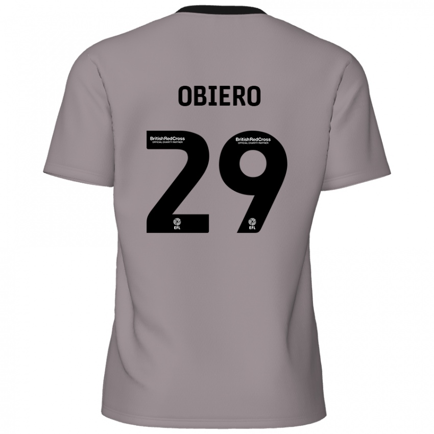 Niño Camiseta Zech Obiero #29 Gris 2ª Equipación 2024/25 La Camisa Argentina