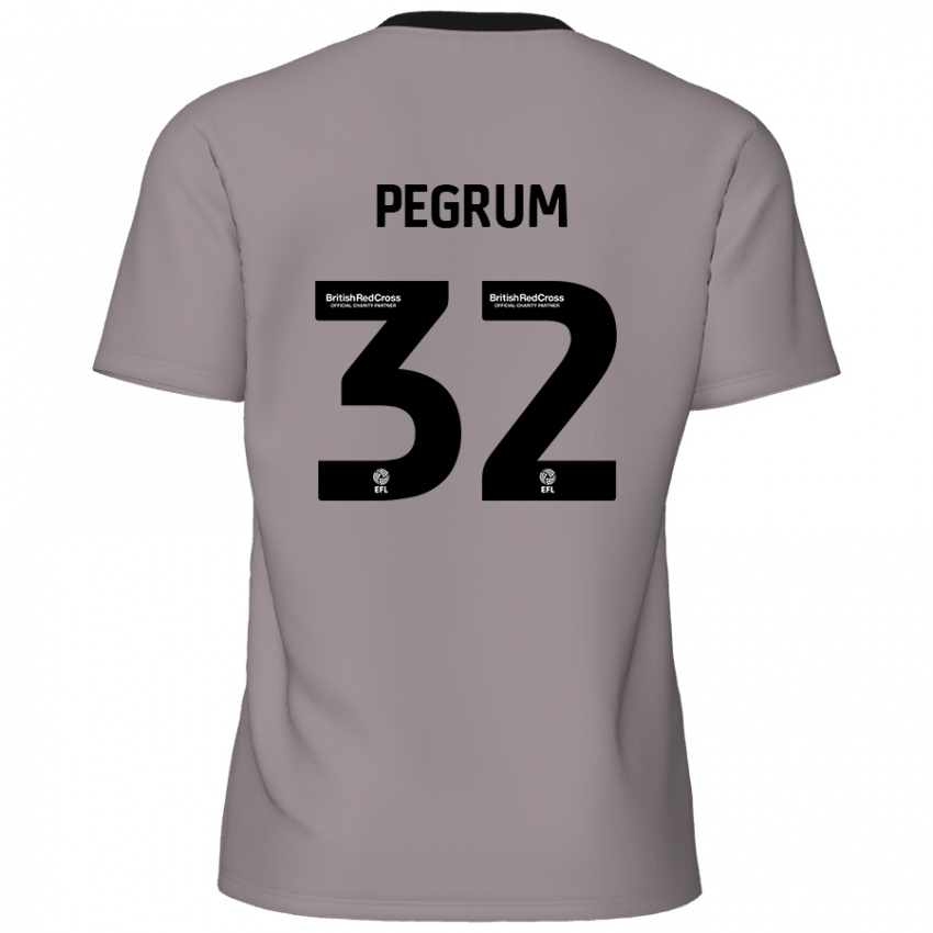 Niño Camiseta Charlie Pegrum #32 Gris 2ª Equipación 2024/25 La Camisa Argentina