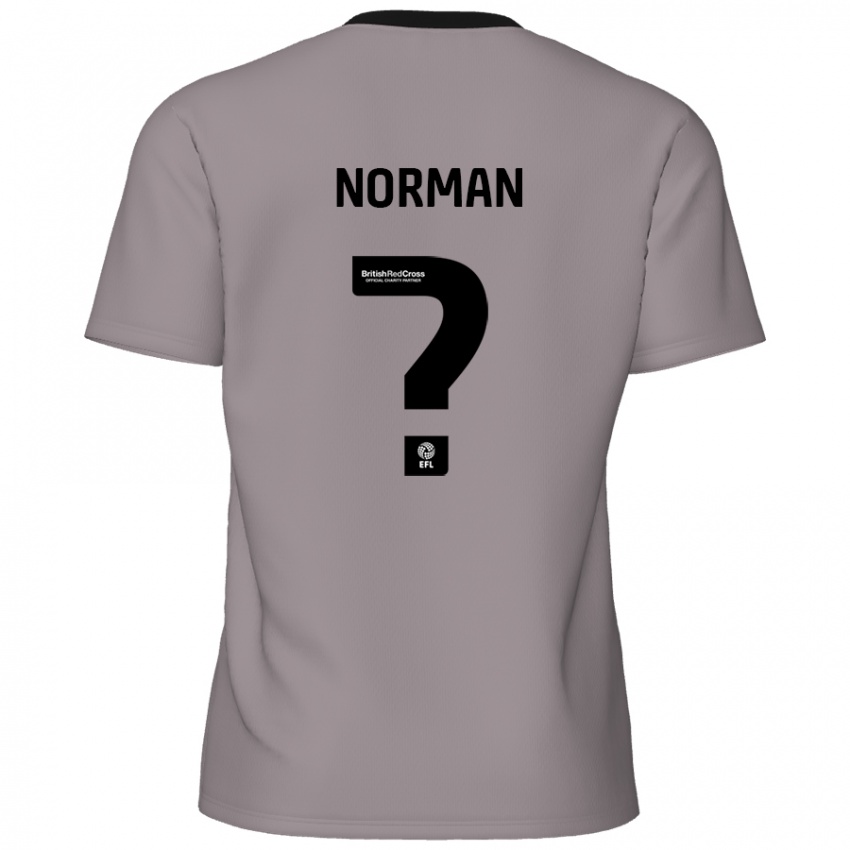 Niño Camiseta Freddie Norman #0 Gris 2ª Equipación 2024/25 La Camisa Argentina