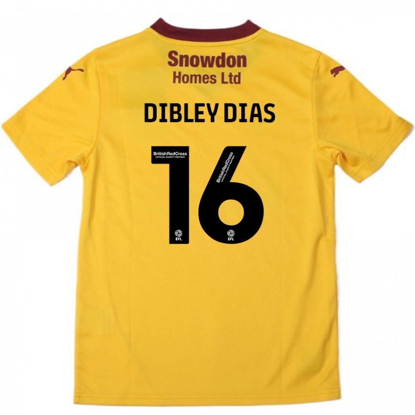 Niño Camiseta Matt Dibley-Dias #16 Naranja Borgoña 2ª Equipación 2024/25 La Camisa Argentina