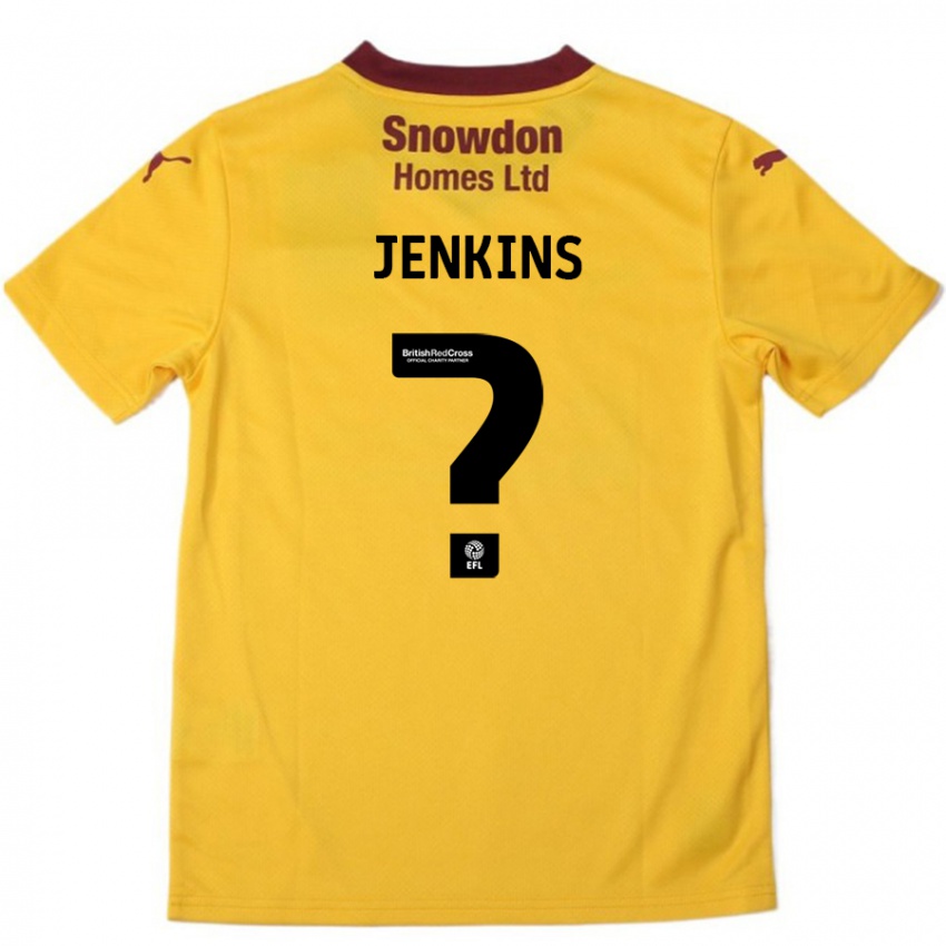 Niño Camiseta Leo Jenkins #0 Naranja Borgoña 2ª Equipación 2024/25 La Camisa Argentina