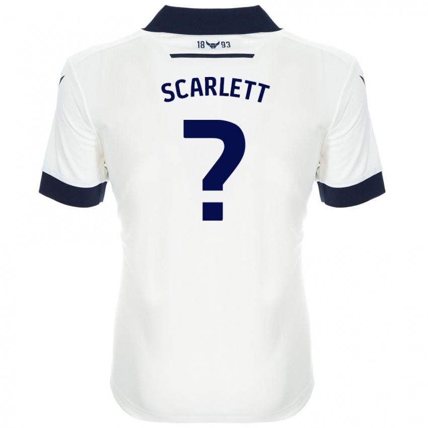 Niño Camiseta Dane Scarlett #0 Blanco Azul Marino 2ª Equipación 2024/25 La Camisa Argentina