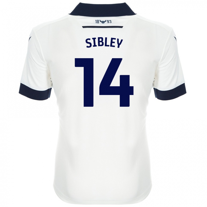 Niño Camiseta Louie Sibley #14 Blanco Azul Marino 2ª Equipación 2024/25 La Camisa Argentina