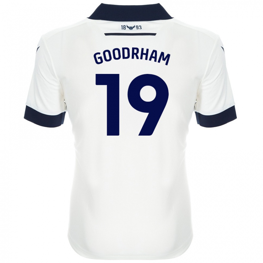 Niño Camiseta Tyler Goodrham #19 Blanco Azul Marino 2ª Equipación 2024/25 La Camisa Argentina