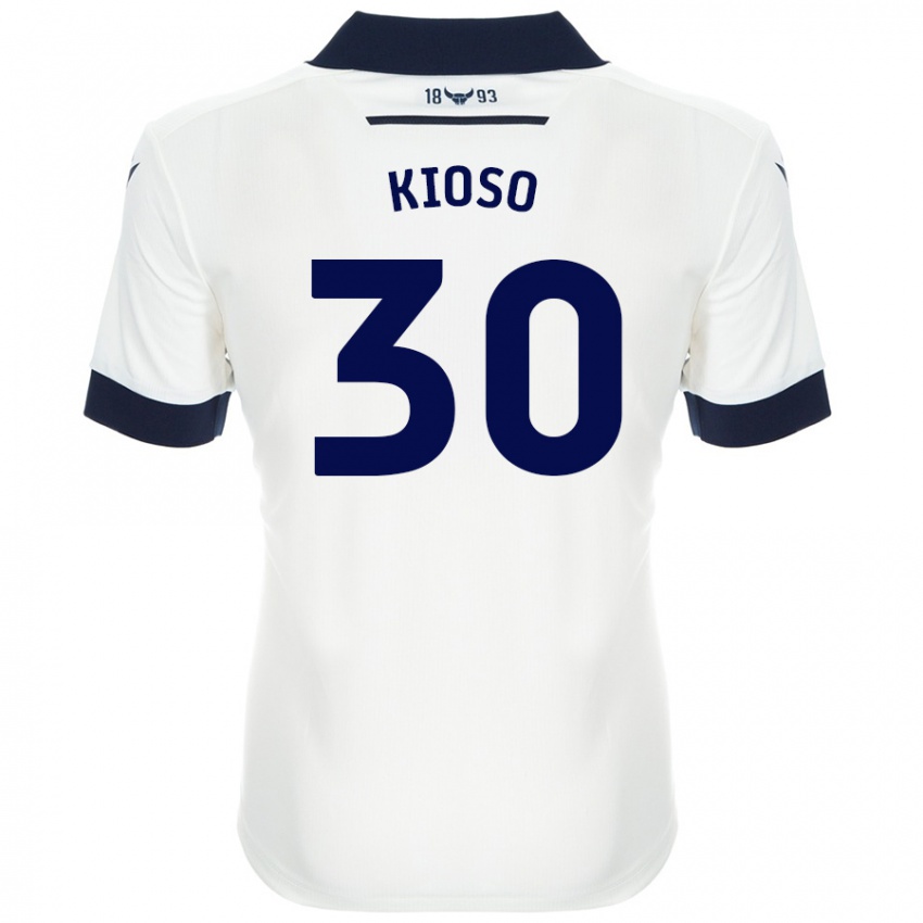 Niño Camiseta Peter Kioso #30 Blanco Azul Marino 2ª Equipación 2024/25 La Camisa Argentina