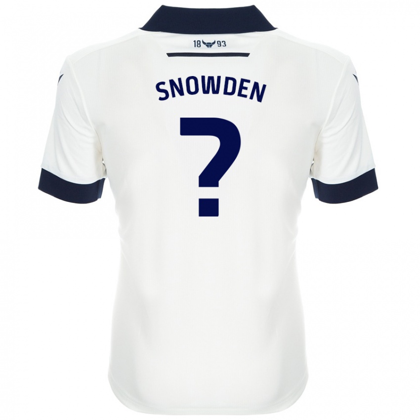 Niño Camiseta Leo Snowden #0 Blanco Azul Marino 2ª Equipación 2024/25 La Camisa Argentina