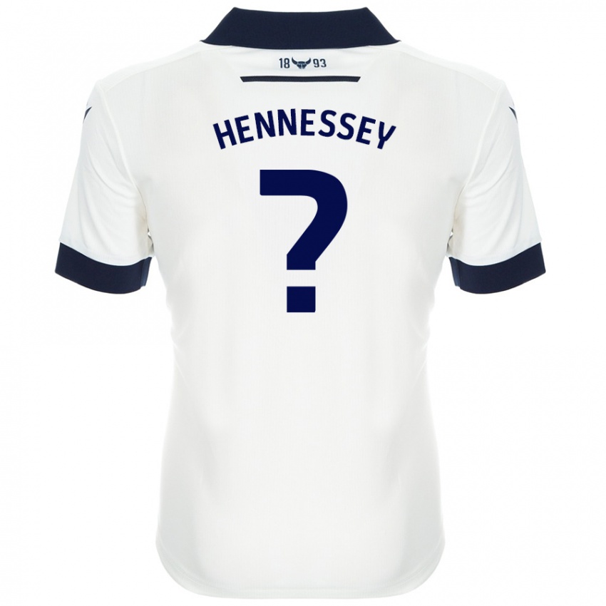 Niño Camiseta Laura Hennessey #0 Blanco Azul Marino 2ª Equipación 2024/25 La Camisa Argentina