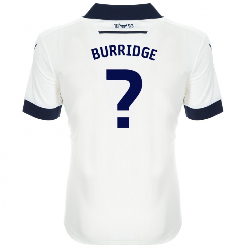 Niño Camiseta Leah Burridge #0 Blanco Azul Marino 2ª Equipación 2024/25 La Camisa Argentina