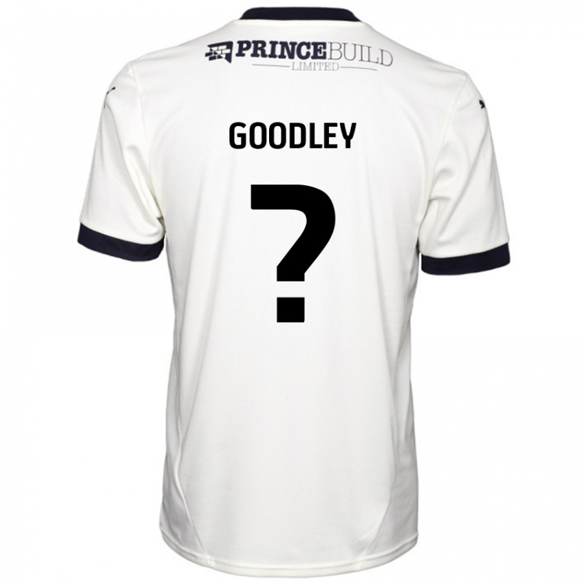 Niño Camiseta Jacob Goodley #0 Blanquecino Negro 2ª Equipación 2024/25 La Camisa Argentina