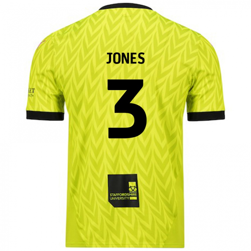 Niño Camiseta Dan Jones #3 Verde Fluorescente 2ª Equipación 2024/25 La Camisa Argentina