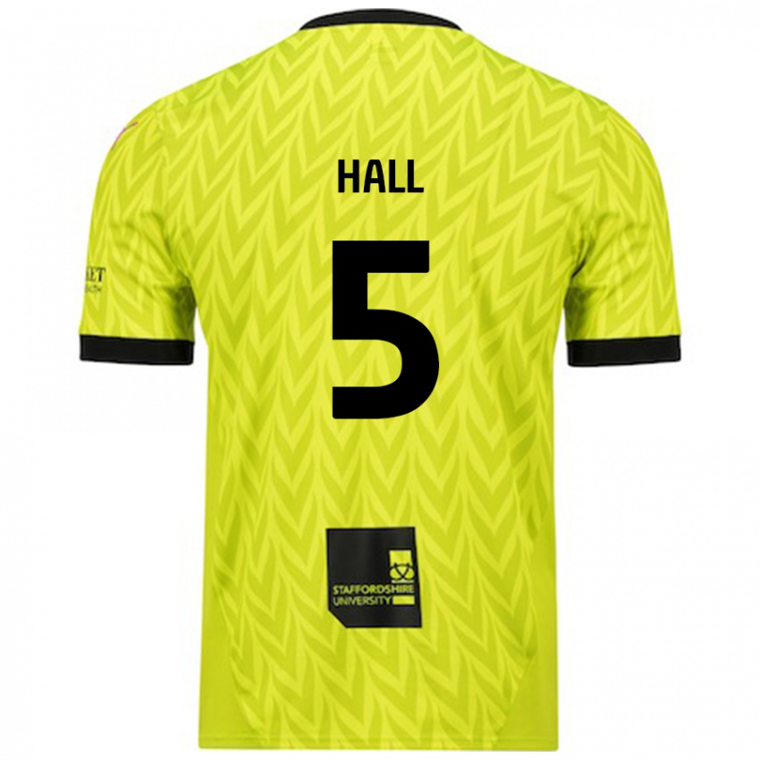 Niño Camiseta Connor Hall #5 Verde Fluorescente 2ª Equipación 2024/25 La Camisa Argentina