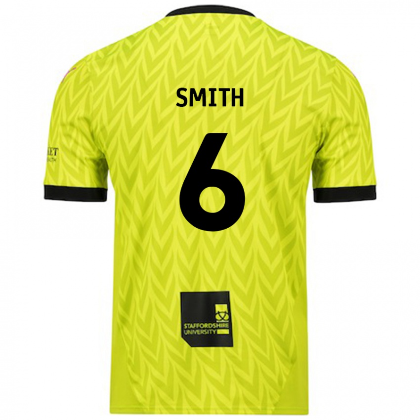 Niño Camiseta Nathan Smith #6 Verde Fluorescente 2ª Equipación 2024/25 La Camisa Argentina