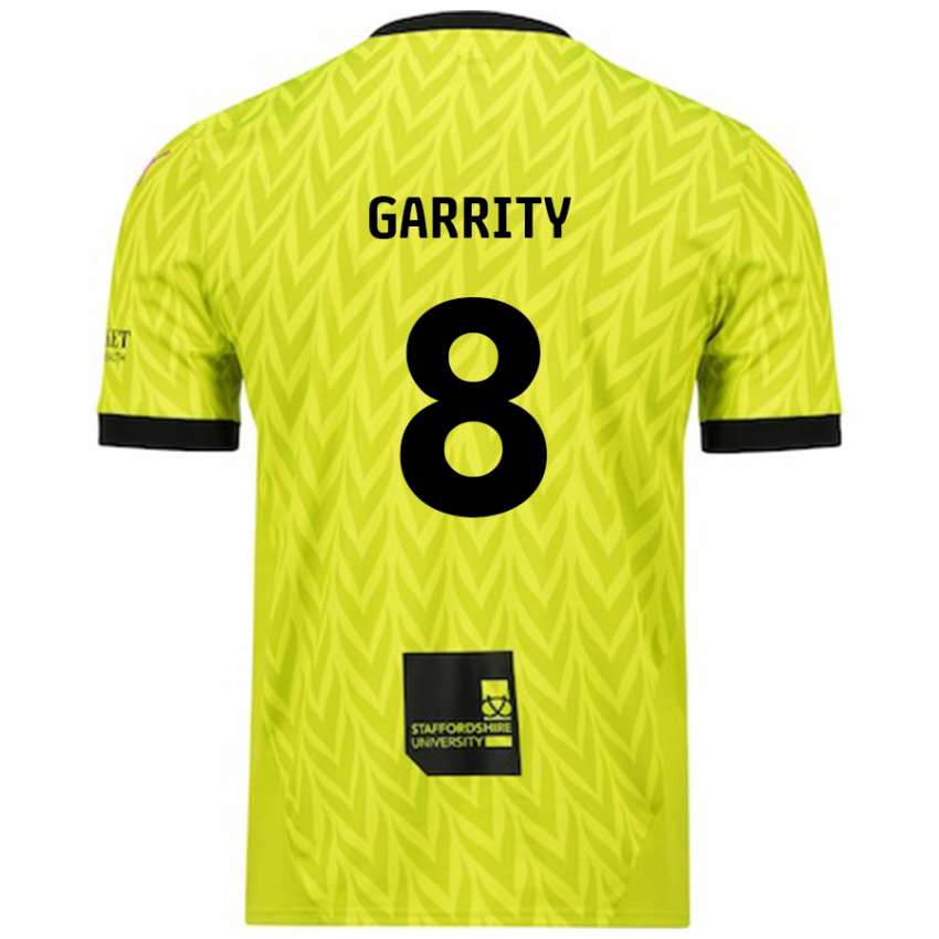 Niño Camiseta Ben Garrity #8 Verde Fluorescente 2ª Equipación 2024/25 La Camisa Argentina