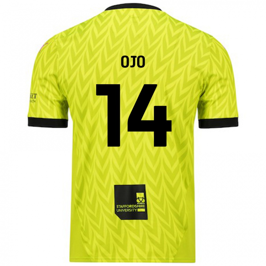 Niño Camiseta Funso Ojo #14 Verde Fluorescente 2ª Equipación 2024/25 La Camisa Argentina