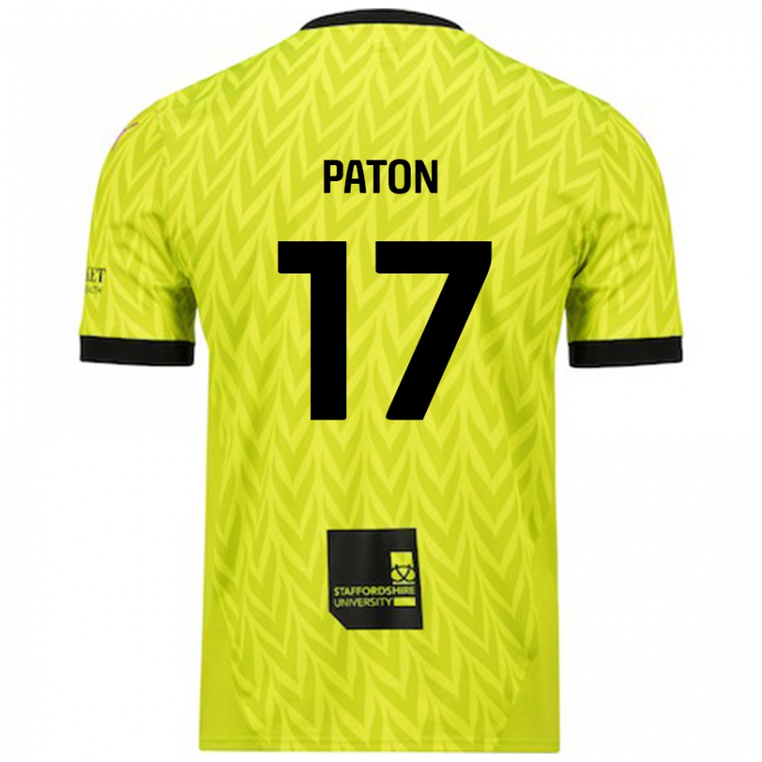 Niño Camiseta Ruari Paton #17 Verde Fluorescente 2ª Equipación 2024/25 La Camisa Argentina