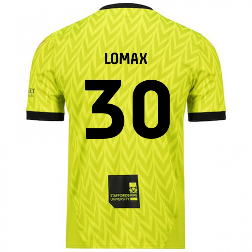 Niño Camiseta Ben Lomax #30 Verde Fluorescente 2ª Equipación 2024/25 La Camisa Argentina