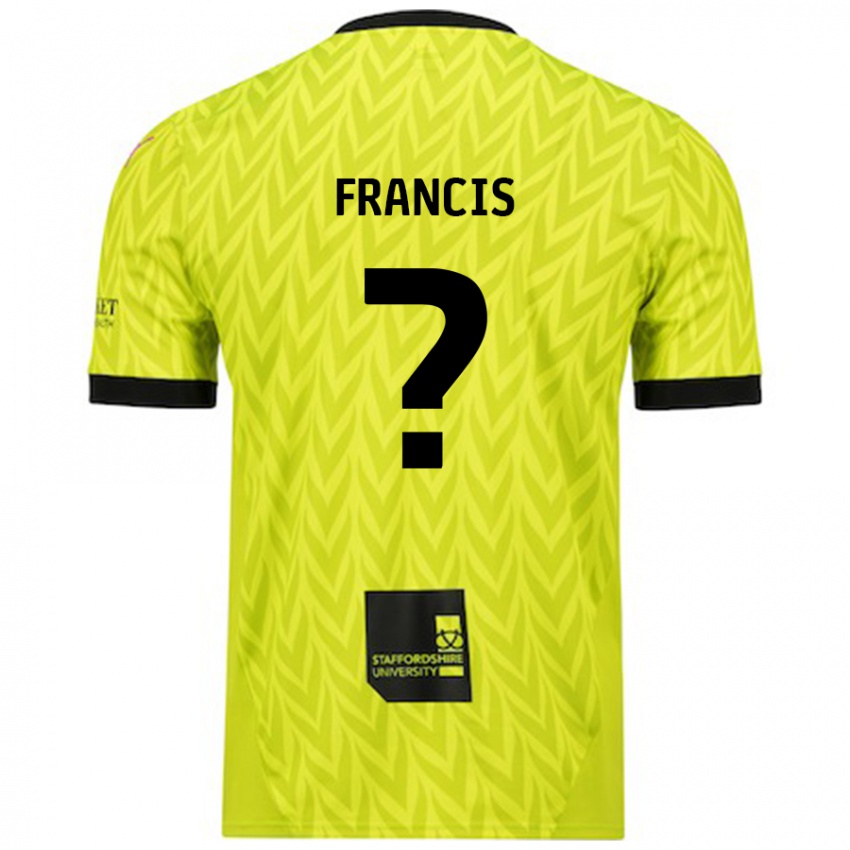 Niño Camiseta Louis Francis #0 Verde Fluorescente 2ª Equipación 2024/25 La Camisa Argentina