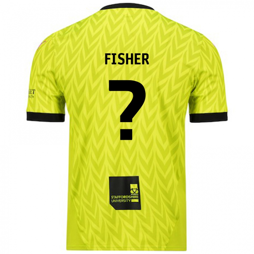 Niño Camiseta Elijah Fisher #0 Verde Fluorescente 2ª Equipación 2024/25 La Camisa Argentina