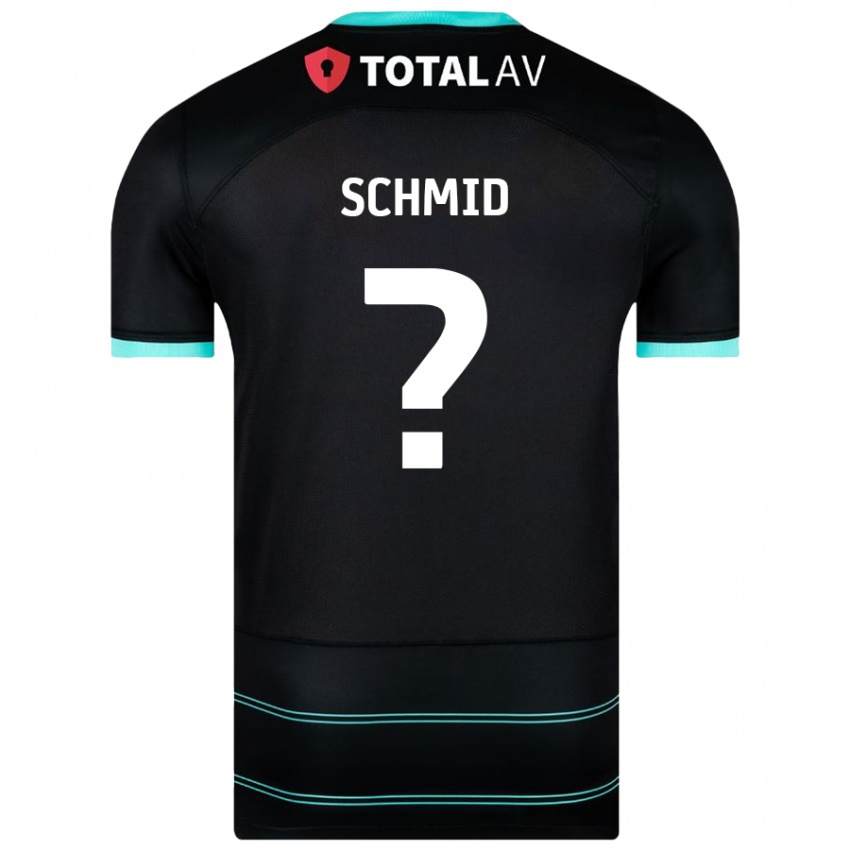 Niño Camiseta Nicolas Schmid #0 Negro 2ª Equipación 2024/25 La Camisa Argentina