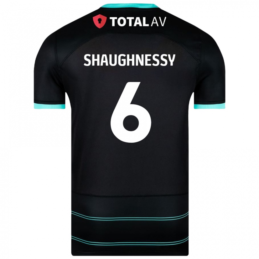 Niño Camiseta Conor Shaughnessy #6 Negro 2ª Equipación 2024/25 La Camisa Argentina