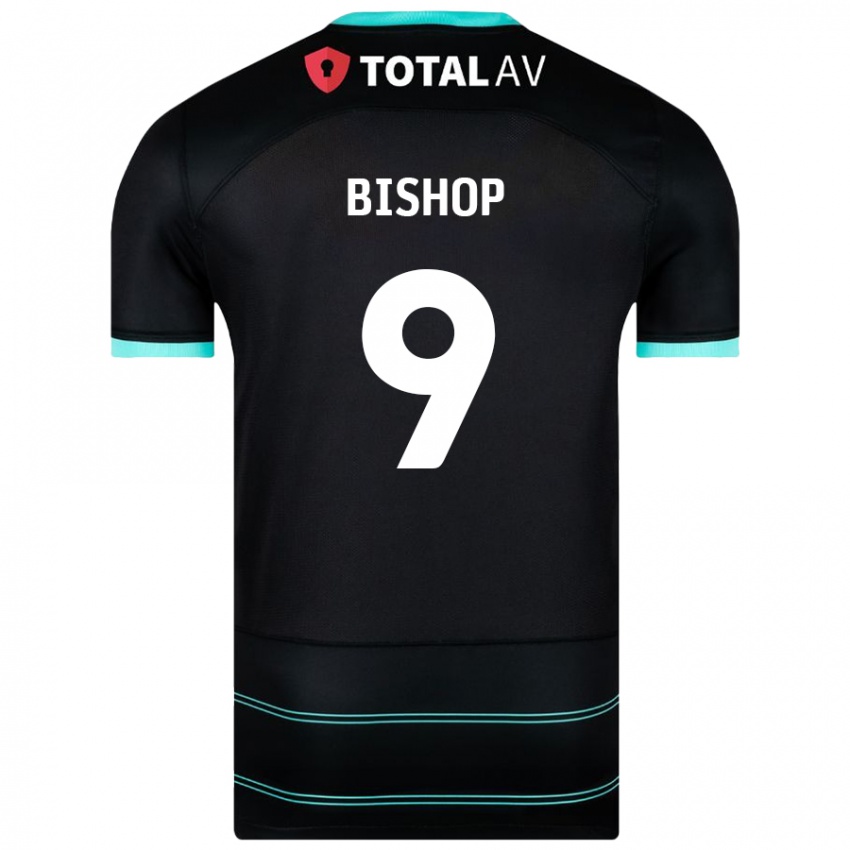 Niño Camiseta Colby Bishop #9 Negro 2ª Equipación 2024/25 La Camisa Argentina