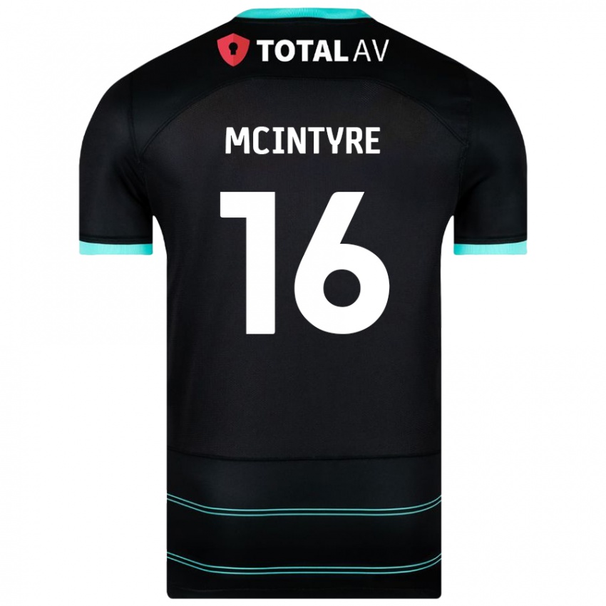 Niño Camiseta Tom Mcintyre #16 Negro 2ª Equipación 2024/25 La Camisa Argentina