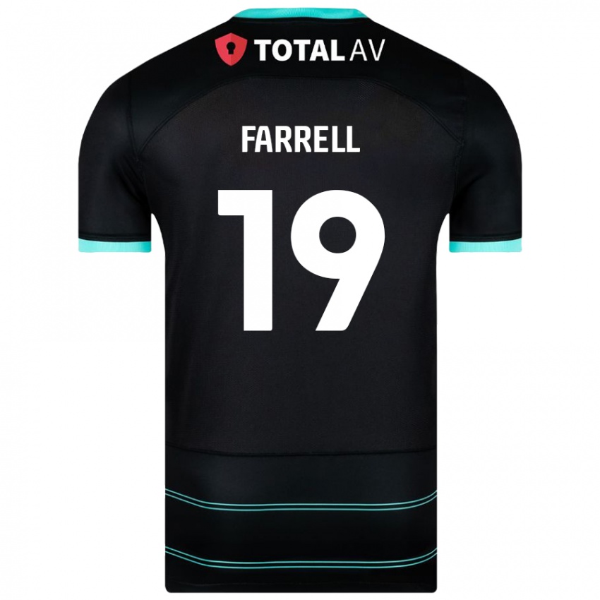 Niño Camiseta Jacob Farrell #19 Negro 2ª Equipación 2024/25 La Camisa Argentina