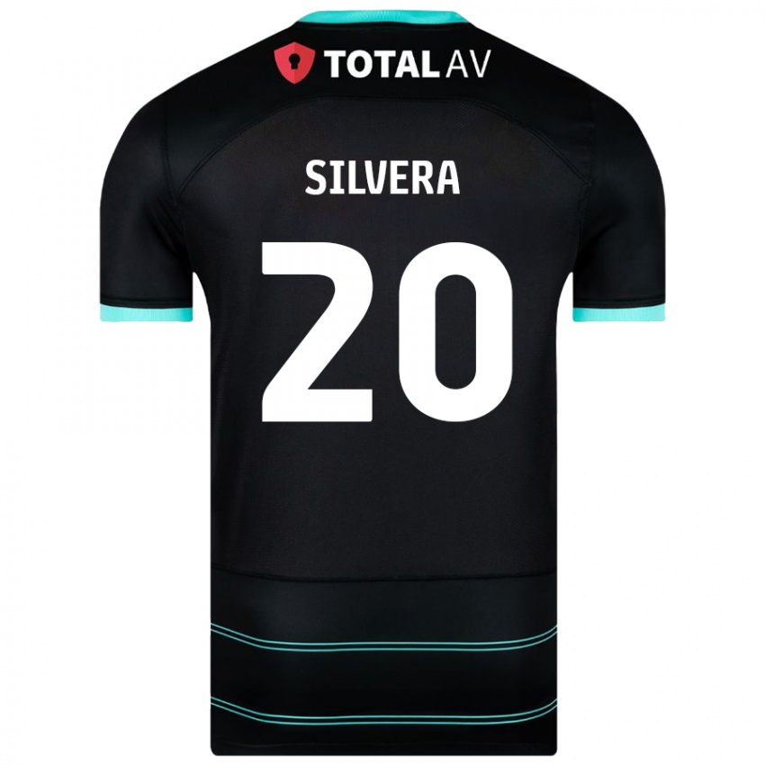 Niño Camiseta Sam Silvera #20 Negro 2ª Equipación 2024/25 La Camisa Argentina