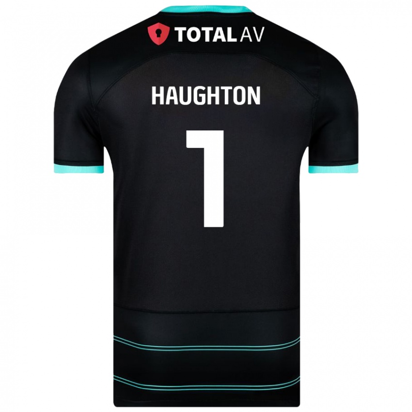 Niño Camiseta Hannah Haughton #1 Negro 2ª Equipación 2024/25 La Camisa Argentina