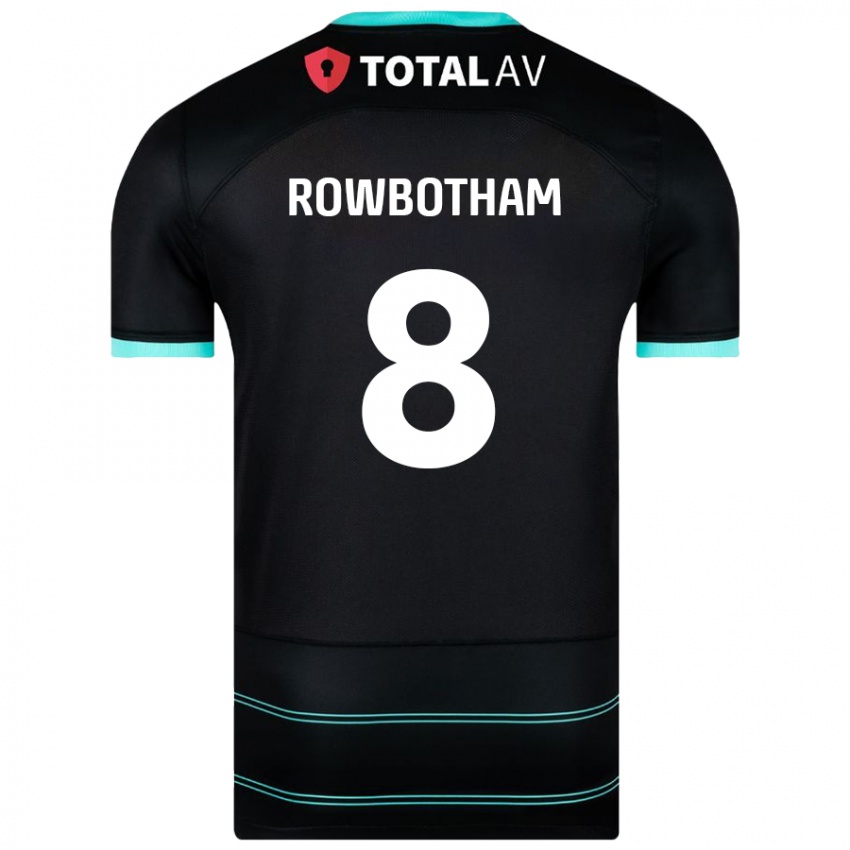 Niño Camiseta Ava Rowbotham #8 Negro 2ª Equipación 2024/25 La Camisa Argentina