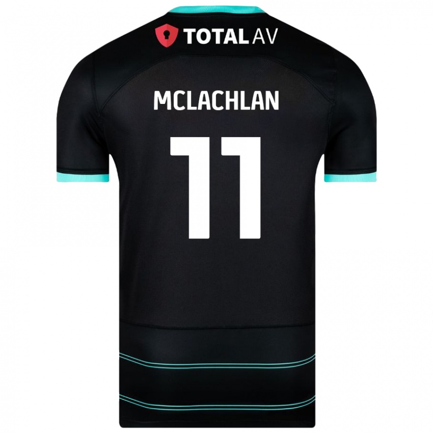 Niño Camiseta Daisy Mclachlan #11 Negro 2ª Equipación 2024/25 La Camisa Argentina