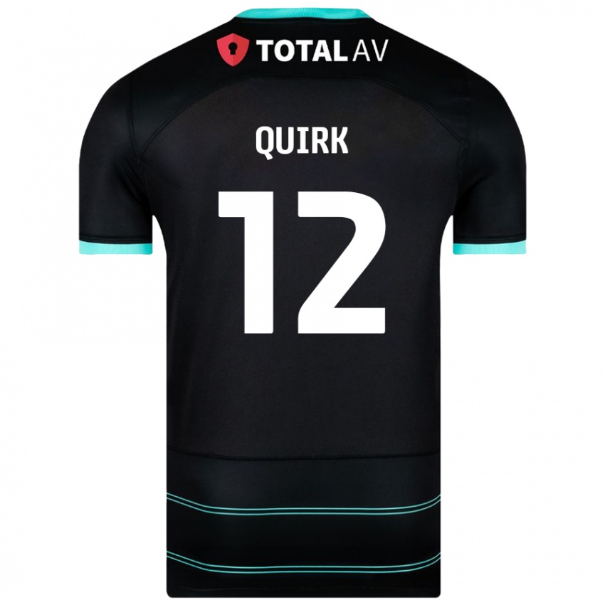 Niño Camiseta Sophie Quirk #12 Negro 2ª Equipación 2024/25 La Camisa Argentina